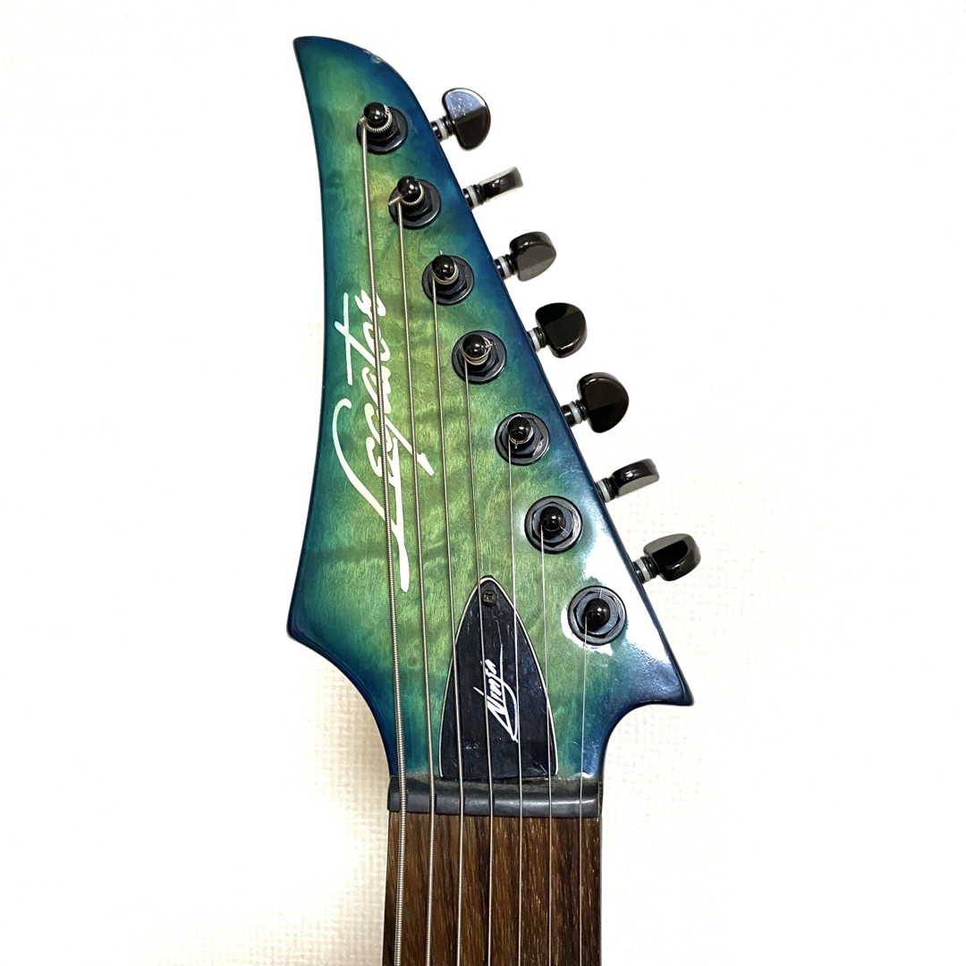 Electric Guitar Legator Ninja 7 Strings Gradient Blue & Green