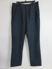 Banana Republic Flat Front Pant Men's Slim Fit Stretch Size 32x32 - Black NWT 