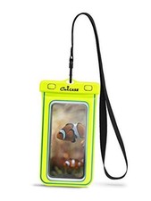 CaliCase Universal Waterproof Floating Phone Pouch - Yellow Glow in Dark