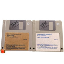 Software vintage IBM PS/2 modello 70 80 386 disco di riferimento versione 1.11 1.04 1