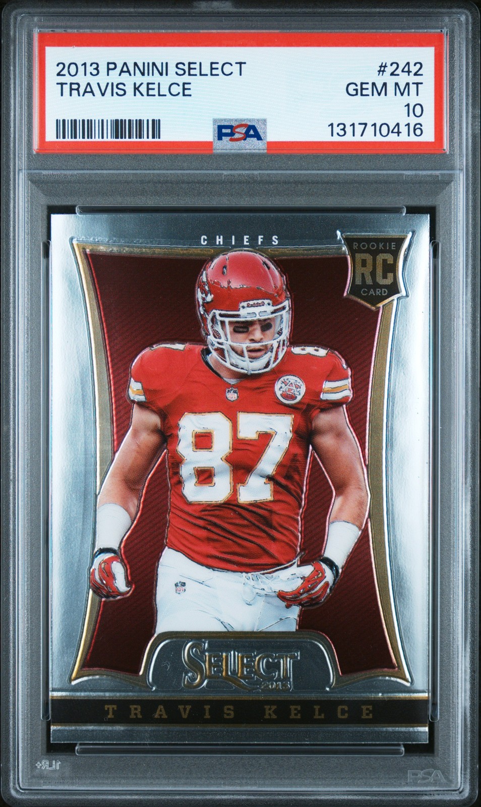 2013 PANINI SELECT #242 TRAVIS KELCE PSA 10