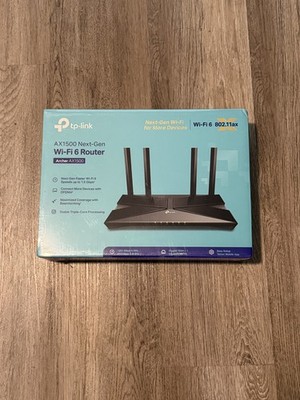 TP-Link Archer AX1500 WiFi 6 Dual-Band Wireless Router | up to 1.5 Gbps Speeds