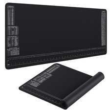 Drydiet 2 Pcs Neoprene Mat Ruler And Reference Charts Neoprene Rubber Sheet