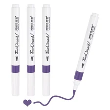 Water Based Acrylic Markers Pens 4 Pack Grape Purple NO.2 2MM Acrylic Markers