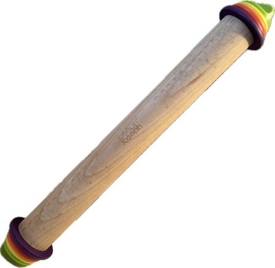 Joseph Rolling Pin Thickness Rings Fondant Pizza Pie Crust Cookie Pastry Roller