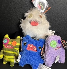 Zuru Series 3 Fuggler Funny Ugly Monster Plush Mini Keyring LOT OF 4,