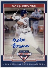 2017 Gabe Briones Stars & Stripes 15U  Auto  RC 112/199    #3 (21C762)