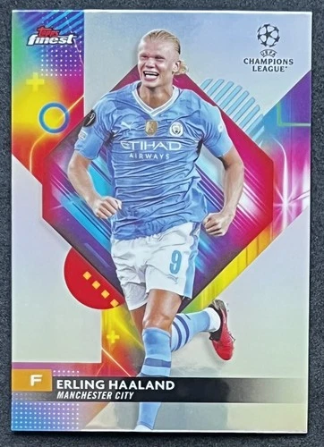 2023-24 Topps Finest UEFA Club Competitions - Erling Haaland #121 Refractor