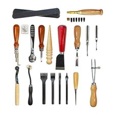 Leather Tools Kit Stitching Punch Sewing Carft DIY Tool Carving Craft Saddle ...