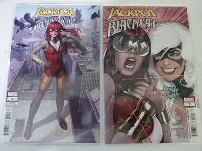 JACKPOT & BLACK CAT #1 & 2 ADAM HUGHES MAIN COVER - MARVEL COMICS/2024