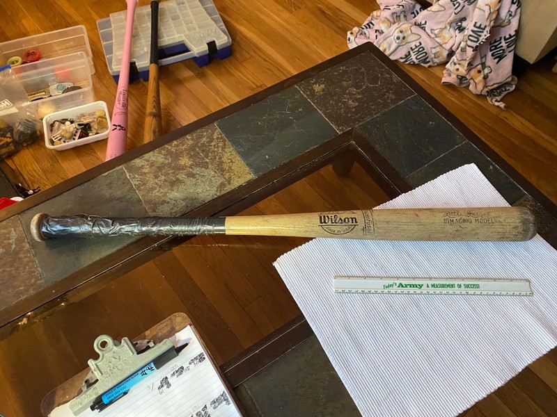 Vintage Wilson A1512 DIMAGGIO Model Little League Wood Baseball Bat 32"