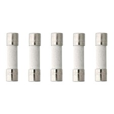 5 Pack of Buss GDA-4A, 4A @ 250V, Ceramic Fast-Acting (Fast Blow) Fuses