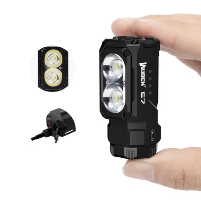 WUBEN E7 1800 Lumen Rechargeable Mini Flashlights with Magnet - Super Bright ...