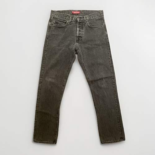 Supreme Stone Washed Black Slim Jean Washed Black - Size Medium (32)