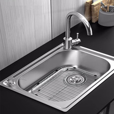 Kitchen Sink Grid 11-3/4" X 12-1/4"- Heavy Duty Kitchen Sink Protector with B...