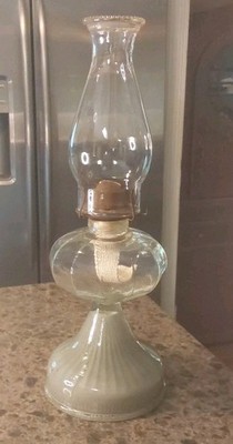 Vintage Eagle P&A  Burner Oil Lamp (Unique Colored Base) New Wick