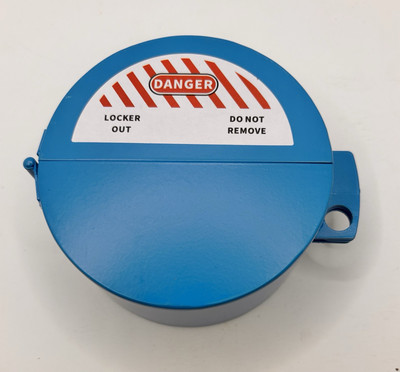 2x Gate Valve Lockout Device, for 1'' Diameter Valve, Blue