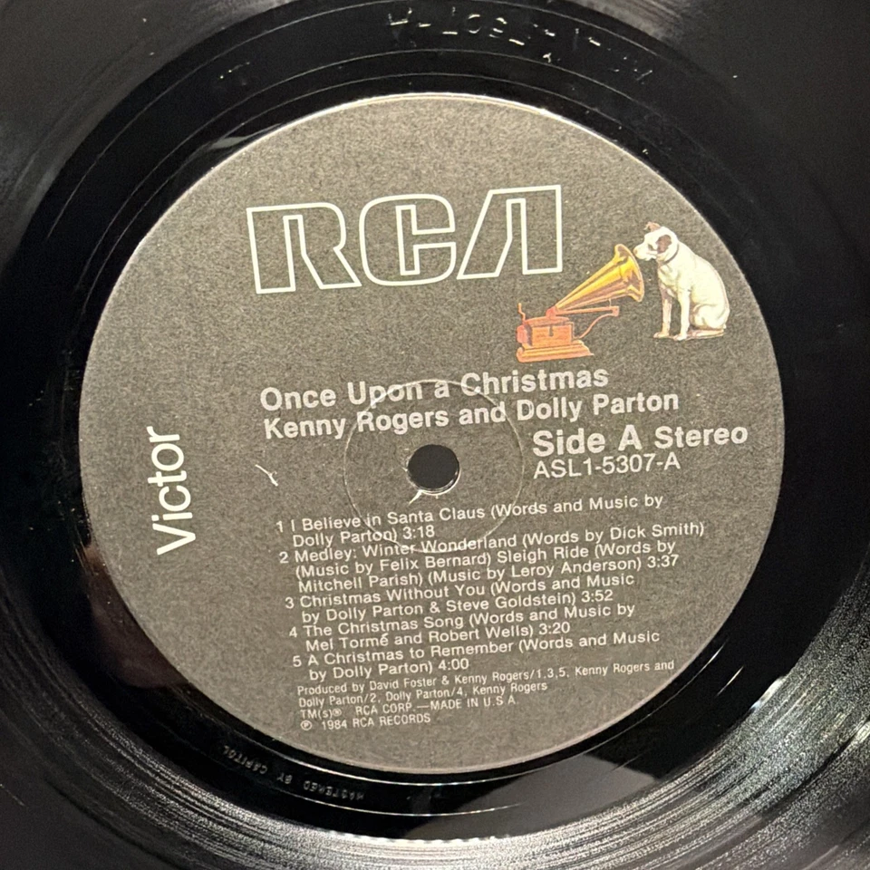 Kenny & Dolly – Once Upon A Christmas - RCA ASL1-5307 - VG+ Foto 4 de 4