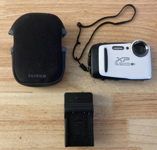 Fujifilm FinePix XP130 White Digital Camera with Case and Charger Tested