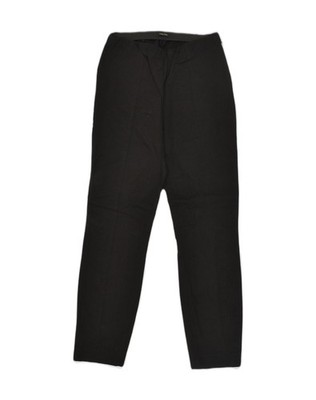 MASSIMO DUTTI Womens Slim Casual Trousers EU 38 Small W24 L28 Black XG07