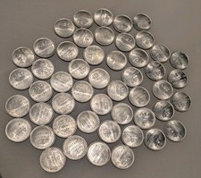 Konvolut 50x AEG Wertmarke Jeton – "Wertmarke für Münzzähler" – Vintage