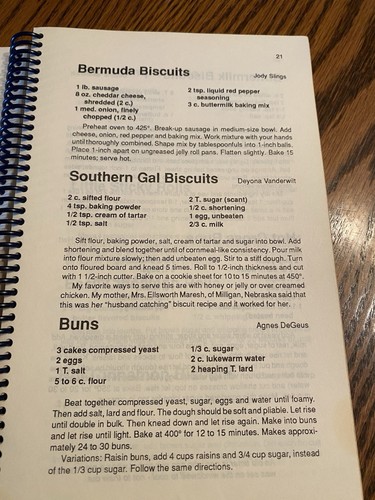 Vintage 1989 Kochbuch Pella Iowa erste reformierte Kirche Young Couples Club - Bild 13 von 24