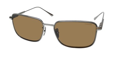 NEW CHOPARD SCHF84 SUNGLASSES RECTANGULAR E56P MENS TITANIUM FULL-RIM JAPAN GRAY