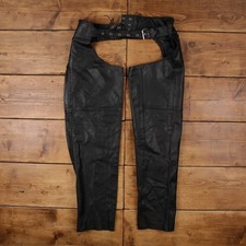 Vintage Hot Leathers Leather Pants Trousers 42x32 Adjustable Chaps L Unisex