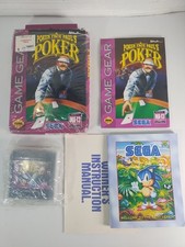Poker Face Paul's Blackjack (Sega Game Gear) CIB Manual Inserts Poster Case Cart