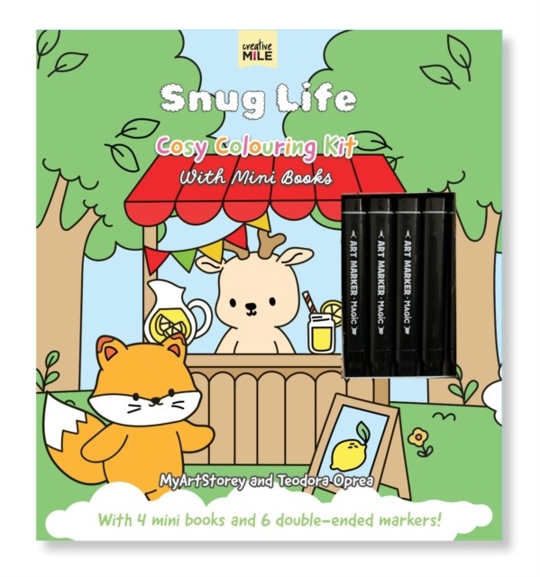 Snug Life: Cosy Colouring Kit with Mini Books by MyArtStorey 9781923457614 NEW - Image 2