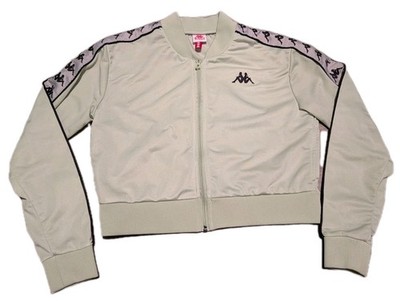Kappa Women's Cropped Track Jacket Size Small Mint Green EUC Sleeve Hits