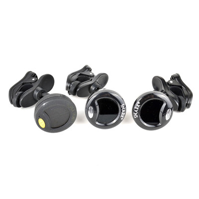 3x SNARK Clip-On Guitar Tuner Black Chromatic Bass Ukulele Tuners Lot of 3
