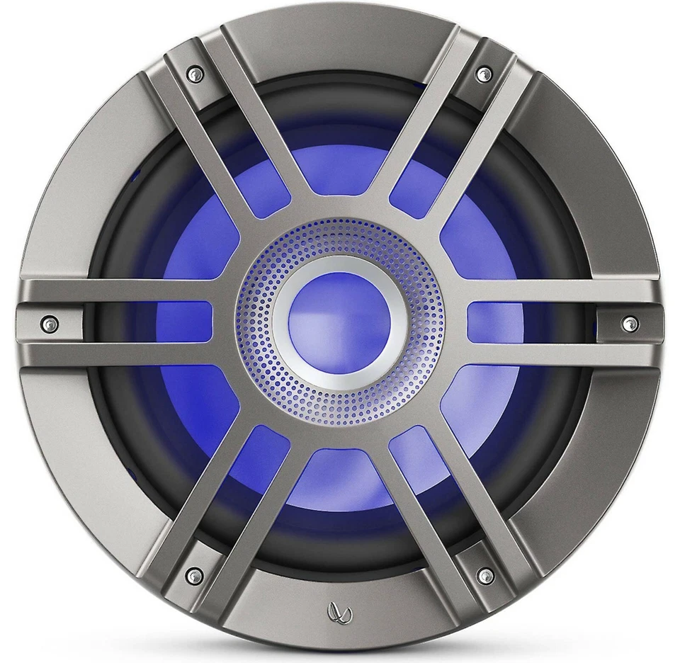 Infinity KAPPA 1050M 300W RMS 10" Marine Subwoofer with RGB LED - Titanium