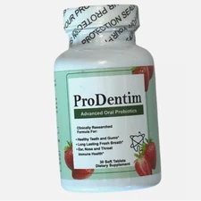 ProDentim Advanced Dental Oral Probiotics - Strawberry - 30 Tablets - Ex: 8/26