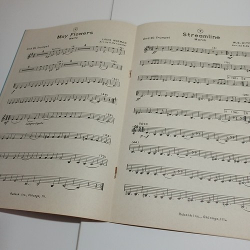 Delamater FIRST ORCHESTRA FOLIO 2nd B Trumpet ©1938 March-Waltz-Overture - Picture 5 of 9