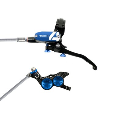 Scheibenbremse Hinten Tech 4 v4 4 Kolben Blau/Schwarz HOFT4VBR.B HOPE Brake MTB
