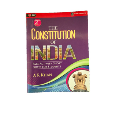 THE CONSTITUTION OF INDIA - A R KHAN - Brand New - Free Shipping