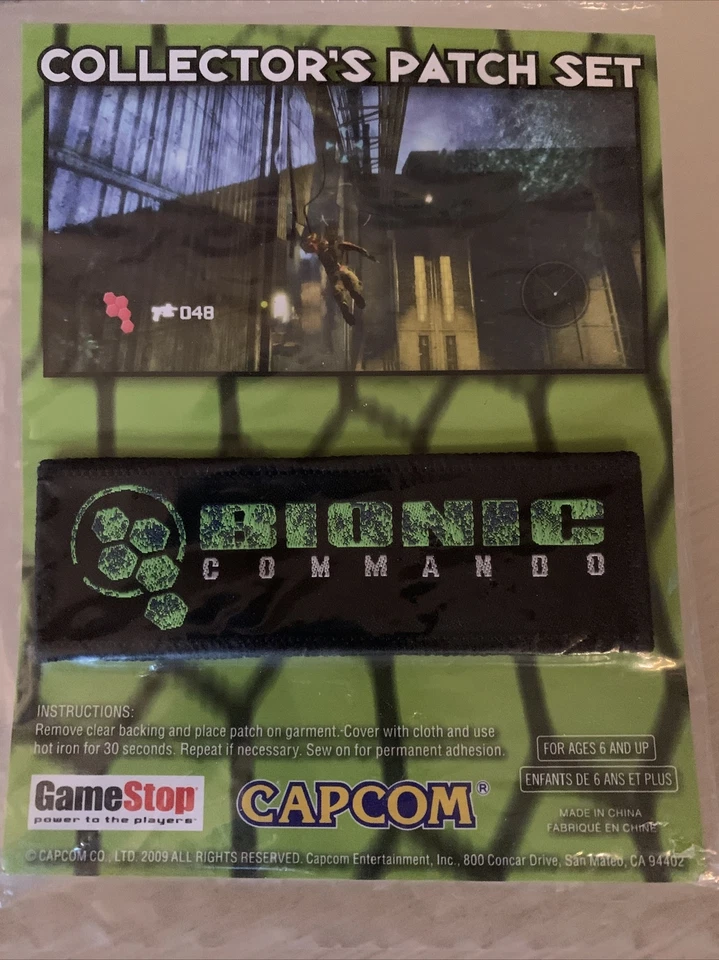 Bionic Commando Collector’s Patch Set Brand New Capcom GameStop Promo PS3 XB 360 - Image 4 of 4