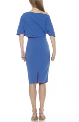 alexia admor olivia draped off-the-shoulder sheath dress Alexia Admor Olivia Draped One Shoulder Sheath, Grass Green, S
