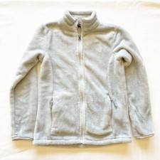32 Degrees Heat Gray Polyester Faux Fur Jacket Size 10/12
