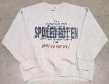 Vintage Sweatshirt Mens XL Gray Spoiled Rotten Delta Made In USA R*