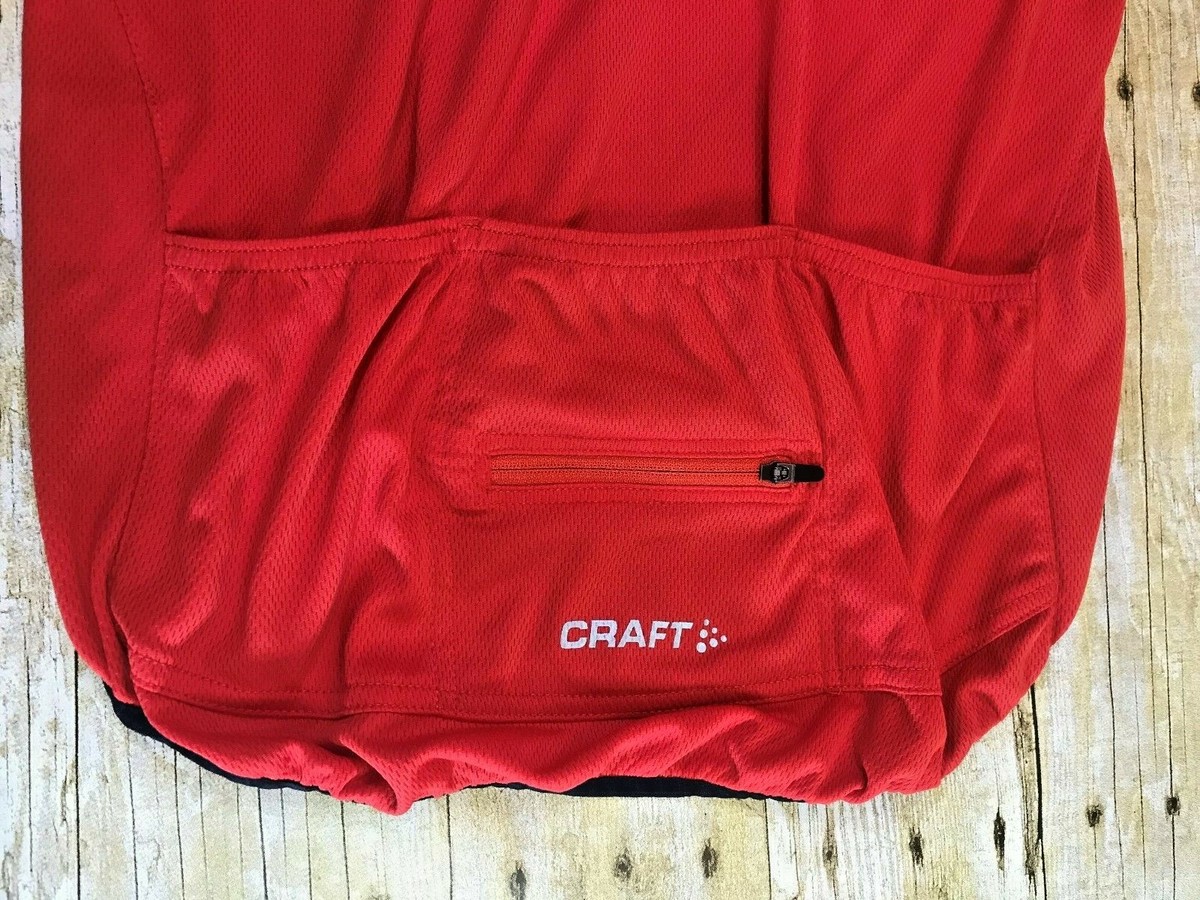 Maillot Cyclisme Femme CRAFT L1 Ventilation - Rouge - Taille M - État Proche Du Neuf