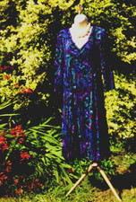 EAST 14/16,BLUE,RED,GREEN,CRINKLE,PLEAT,3/4 SLEEVE ,DRESS,WEDDING,CRUISE🏝️