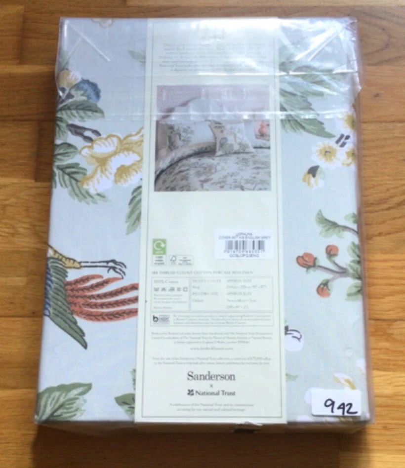 SANDERSON X NATIONAL TRUST LOPHURA DUVET COVER SET KING - RRP £100.00 - Image 2 of 2