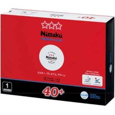 Nittaku 3-Star PREMIUM 40 1dozen Table Tennis Balls Plastic Clean Made in JAPAN