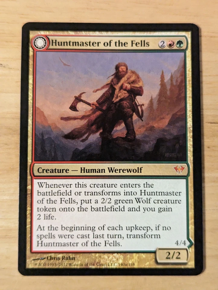 MTG Huntmaster of the Fells / Ravager of the Fells Dark Ascension 140/158 - Image 2 of 4
