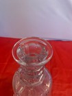 GLASS CRYSTAL DECANTER ETCHING DETAILS TOPPER flared, bell-shaped body — photo 6