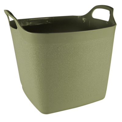 Town & Country 40L Square Flexi-Tub Soft Grey (TCG8118