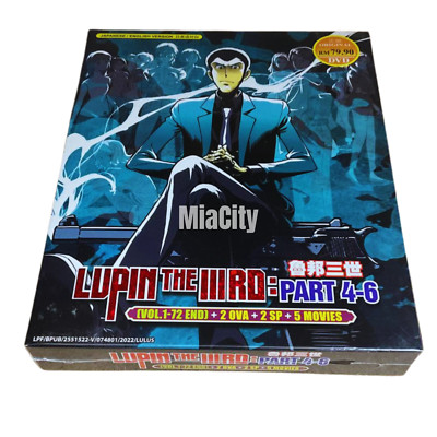 Lupin The Third: Part 4-6 Vol.1-72 END+2 OVA+2 SP+5 Movies ENG SUB