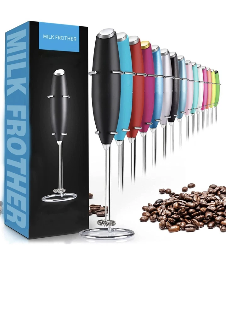 Milk Frother Handheld Foam Maker Whisk Drink Mixer for Lattes